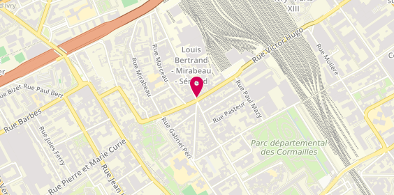 Plan de Pharmacie Bouzige, 37 avenue Pierre Semard, 94200 Ivry-sur-Seine