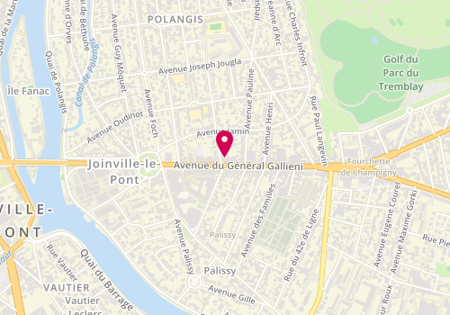 Plan de PHARMACIE DU PONT DE JOINVILLE I Val de Marne 94, 23 avenue du Général Gallieni, 94340 Joinville-le-Pont