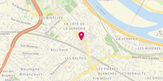 Plan de Pharmacie Bellevue, 22 Rue Marcel Allégot, 92190 Meudon
