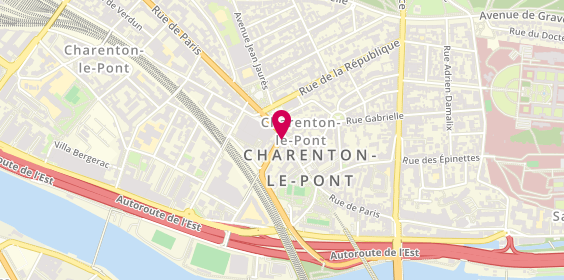Plan de PHARMACIE DU CENTRE l Charenton l 94, 67 Rue de Paris, 94220 Charenton-le-Pont