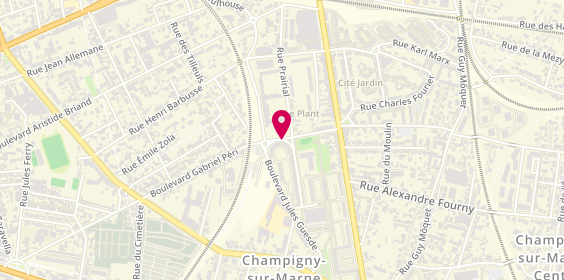 Plan de Pharmacie Bourdais, 15 Boulevard Gabriel Péri, 94500 Champigny-sur-Marne