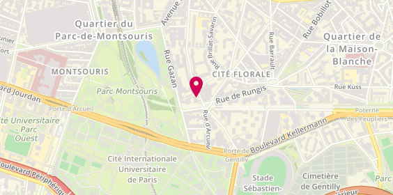 Plan de Pharmacie de la Cité, 70 Rue de l'Amiral Mouchez, 75014 Paris