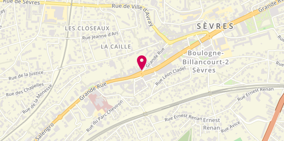 Plan de Pharmacie Coeur de Sevres, 124 Grande Rue Grande Rue, 92310 Sèvres