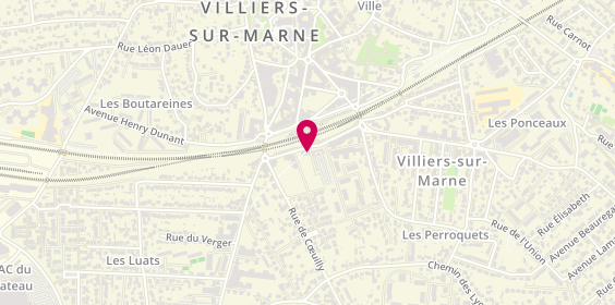 Plan de Pharmacie Nouvelle de la Gare, 12 Rue Robert Schuman, 94350 Villiers-sur-Marne