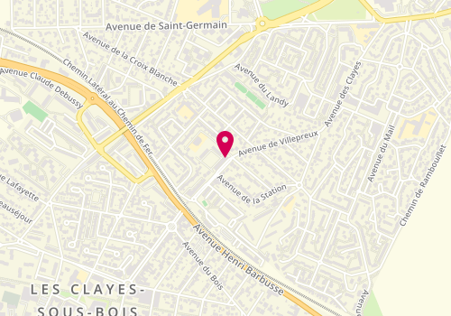 Plan de Pharmacie Latgé, 21 avenue de Villepreux, 78340 Les Clayes-sous-Bois