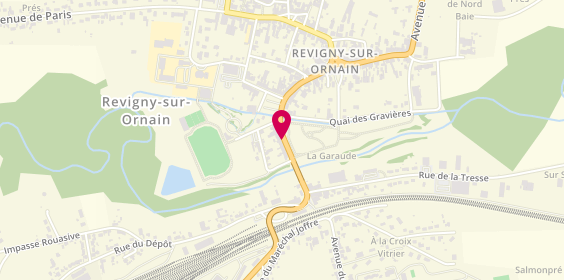Plan de Pharmacie Bigeard, 12 Rue Aristide Briand, 55800 Revigny-sur-Ornain