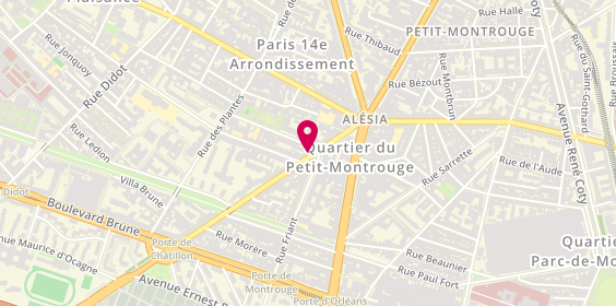 Plan de Pharmacie Jean Moulin, 24 Avenue Jean Moulin, 75014 Paris