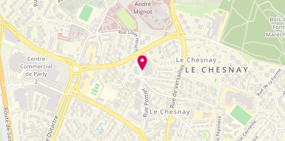 Plan de Pharmacie Charbit, 56 Rue Pottier, 78150 Le Chesnay-Rocquencourt