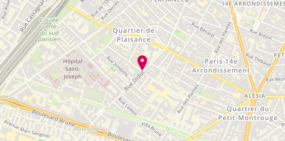 Plan de Pharmacie Village Didot, 66 Rue Didot, 75014 Paris