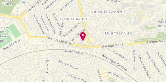 Plan de Pharmacie du Centre, 13 Rue des Halles, 93160 Noisy-le-Grand