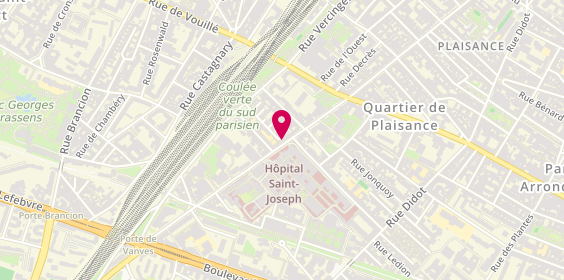 Plan de Pharmacie de la Paix, 156 Rue Raymond Losserand, 75014 Paris