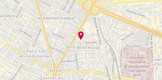 Plan de Pharmacie Jourdan, Mlle Sophie Sergent
109 Boulevard Jourdan, 75014 Paris