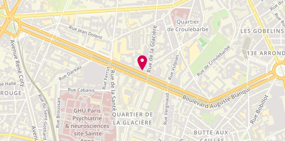 Plan de Pharmacie de la Glaciere, 106 Boulevard Auguste Blanqui, 75013 Paris