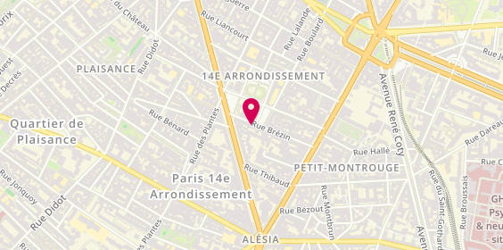 Plan de Pharmacie de la Mairie, 27 Rue Brezin, 75014 Paris