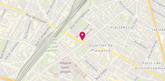 Plan de Pharmacie Alésia Plaisance, 172 Rue d'Alesia, 75014 Paris