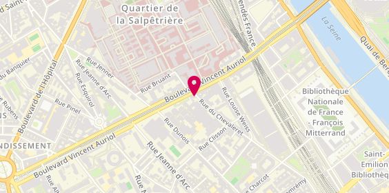 Plan de Grande Pharmacie du Chevaleret Pitie Sal, 199 Rue du Chevaleret, 75013 Paris