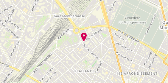Plan de Pharmacie Bettan, 57 Rue de l'Ouest, 75014 Paris