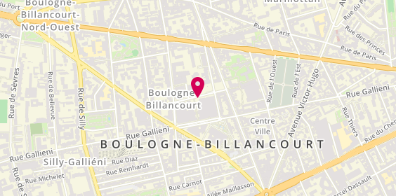 Plan de Pharmacie des Passages de l'Hôtel de Ville, 31 Rue le Corbusier, 92100 Boulogne-Billancourt