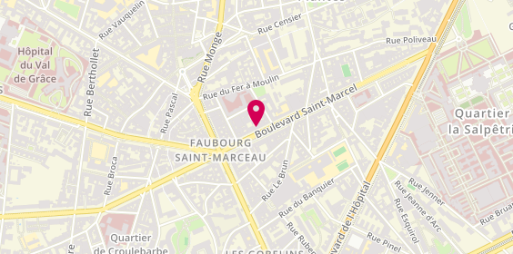 Plan de Seleurl Pharmacie Saint Marcel, 76 Boulevard Saint Marcel, 75005 Paris