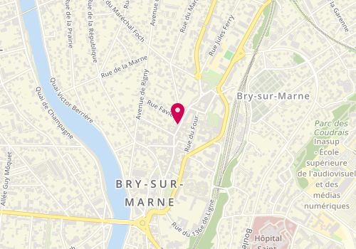 Plan de Pharmacie du Centre Ville, 43 grande Rue Charles de Gaulle, 94360 Bry-sur-Marne