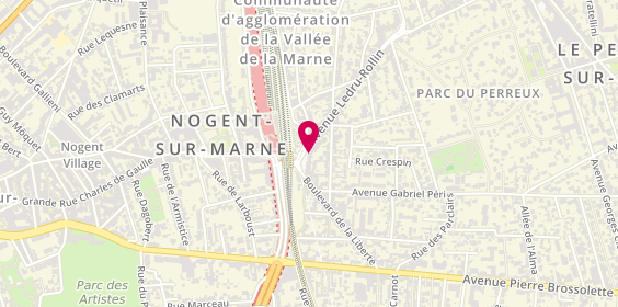 Plan de Pharmacie de la gare Nogent le Perreux, 12 D245, 94170 Le Perreux-sur-Marne