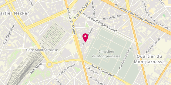 Plan de Bialobos Ginette, 33 Rue de la Gaité, 75014 Paris