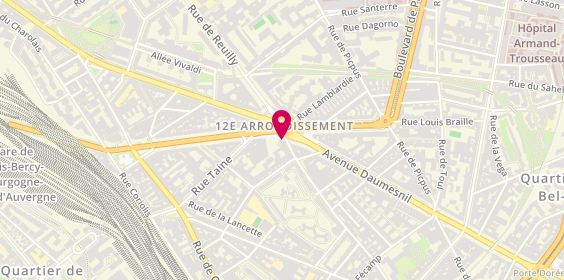 Plan de Grande Pharmacie Daumesnil, 6 Place Félix Eboué, 75012 Paris