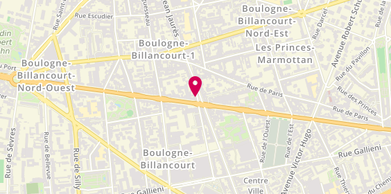 Plan de Pharmacie Eisenbeth, 68 Boulevard Jean Jaurès, 92100 Boulogne-Billancourt