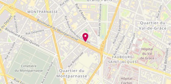Plan de Pharmacie Notre Dame des Champs, 153 Boulevard du Montparnasse, 75006 Paris
