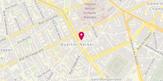 Plan de Pharmacie Necker, 47 Boulevard Pasteur, 75015 Paris