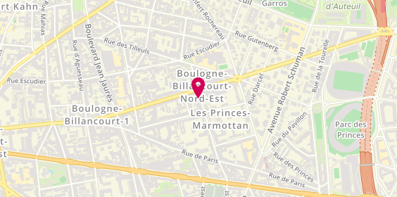 Plan de Pharmacie du Parc, 49 Rue de l'Est, 92100 Boulogne-Billancourt