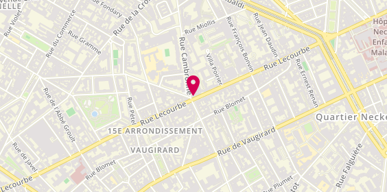 Plan de Pharmacie Lecourbe Cambronne, 112 Rue Lecourbe, 75015 Paris
