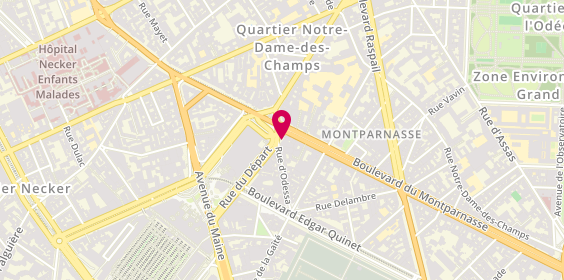 Plan de Aprium Pharmacie, & 3 Rue du Depart
1 Rue d'Odessa, 75014 Paris