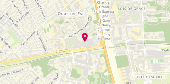 Plan de Pharmacie de la Gare Noisy-Champs, 20 All. Du Bataillon Hildevert, 93160 Noisy-le-Grand