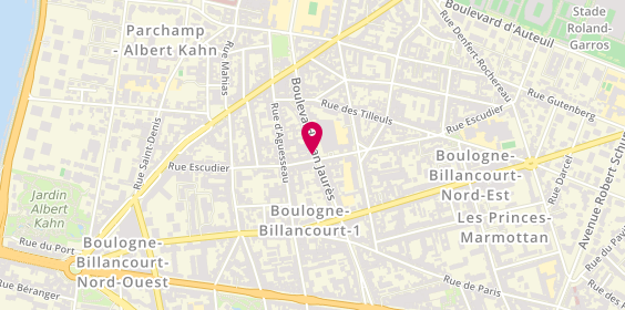 Plan de Pharmacie Pharmavance Escudier, 24 Boulevard Jean Jaurès, 92100 Boulogne-Billancourt