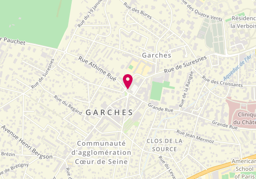 Plan de Pharmacie du Marché Saint Louis, 12 Rue Athime Rué, 92380 Garches