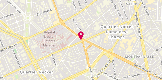 Plan de Pharmacie Necker, 38 Boulevard du Montparnasse, 75015 Paris