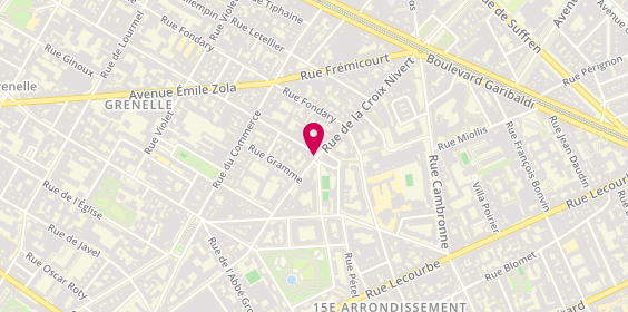 Plan de SNC Pharmacie de la Poste, 60 Rue de la Croix Nivert, 75015 Paris