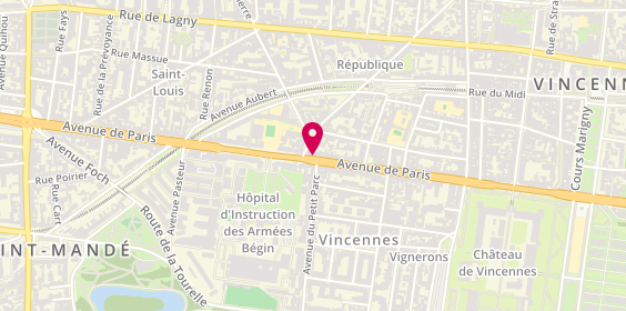 Plan de Pharmacie du Petit Parc, 90 Avenue de Paris, 94300 Vincennes