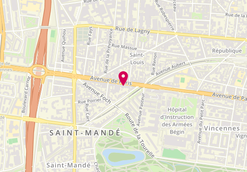 Plan de Pharmacie Ung, 95 Avenue de Paris, 94160 Saint-Mandé