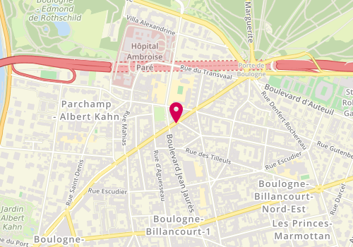 Plan de Pharmacie Notre Dame, 45 Avenue J B Clement, 92100 Boulogne-Billancourt