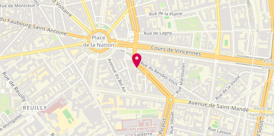 Plan de Pharmacie Valet, 71 Boulevard de Picpus, 75012 Paris