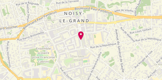Plan de Well & Well, 15 Avenue Aristide Briand, 93160 Noisy-le-Grand