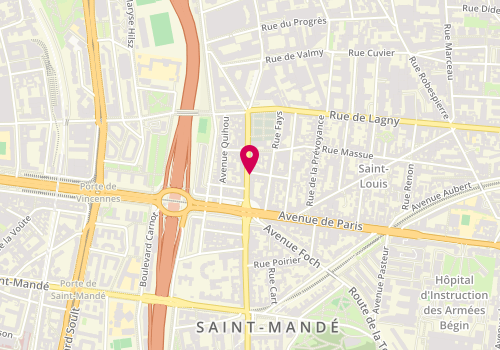 Plan de PHARMACIE St MANDE JOFFRE, 8 avenue Joffre, 94160 Saint-Mandé