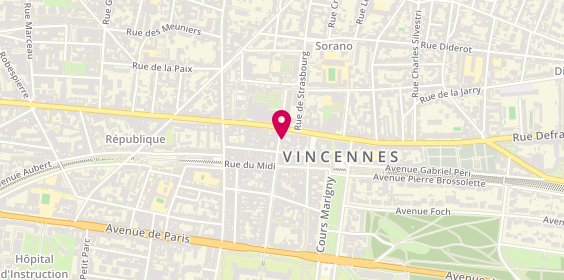 Plan de Pharmacie de Vincennes, 30 avenue du Château, 94300 Vincennes