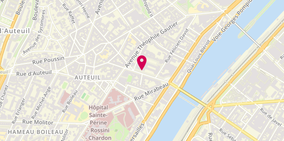 Plan de Aprium Pharmacie, 14 Rue de Remusat, 75016 Paris