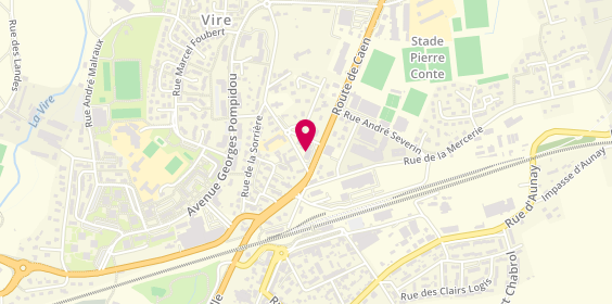 Plan de Pharmacenter, 1 Route Caen Rue Henri Thibault Vire, 14500 Vire-Normandie