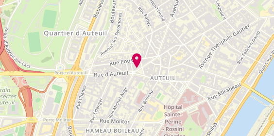 Plan de Pharmacie Centrale d'Auteuil well&well, 122 Rue Jean de la Fontaine, 75016 Paris