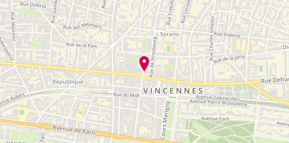 Plan de Pharmacie Centrale, 36 avenue du Château, 94300 Vincennes