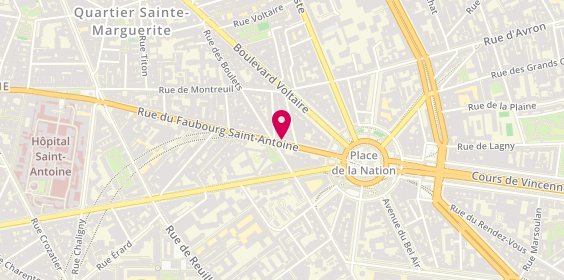 Plan de Pharmacie 305, 305 Rue Faubourg Saint Antoine, 75011 Paris